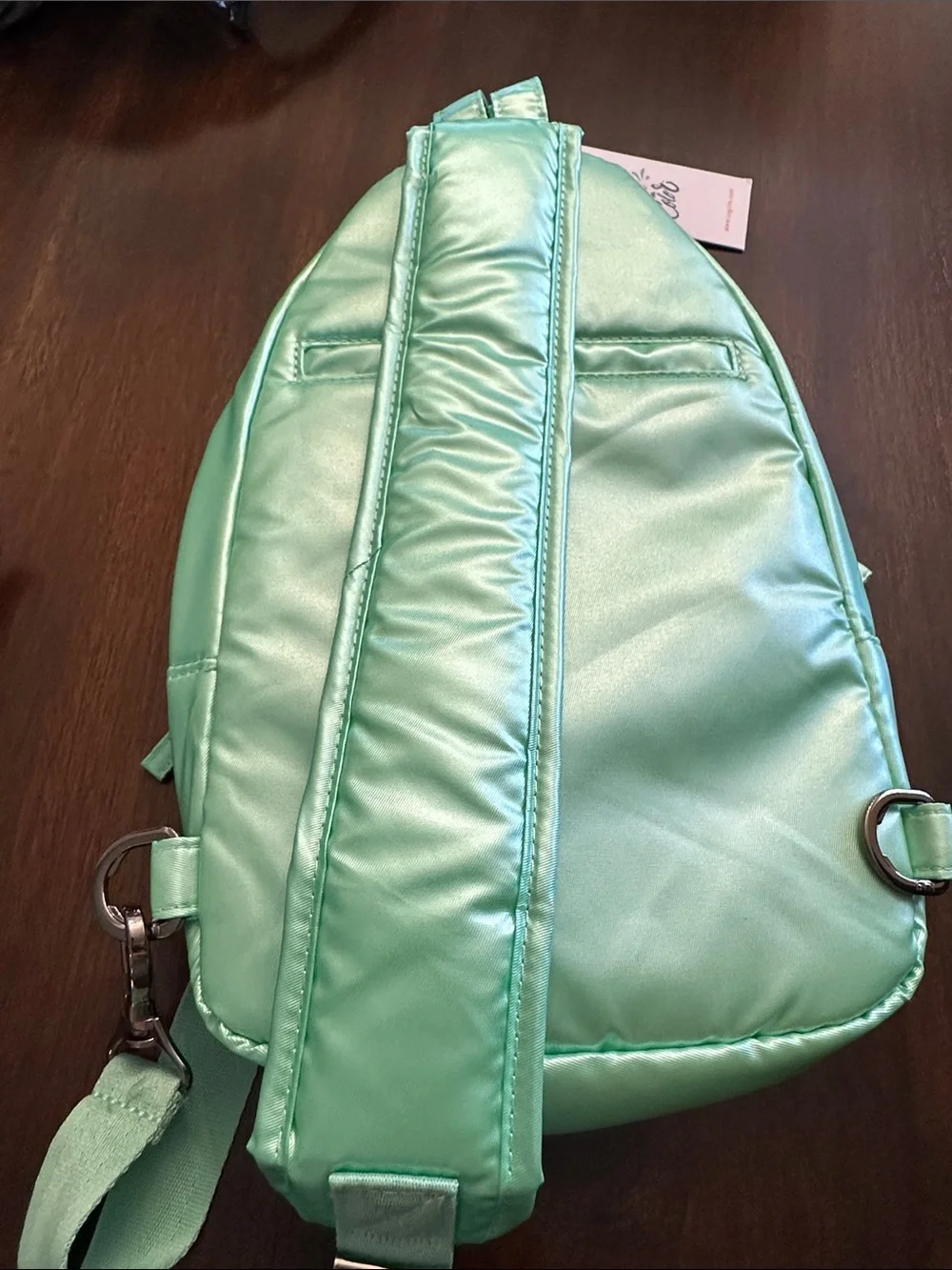 Lug Scurry Mint Quilted Crossbody Sling Bag